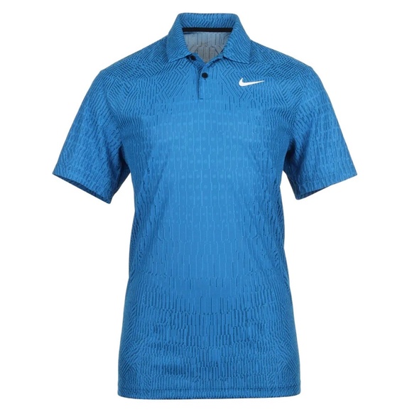 Nike Tour Dri-Fit ADV Golf Polo FD5731-435 (Light Photo Blue/Court Blue/White)